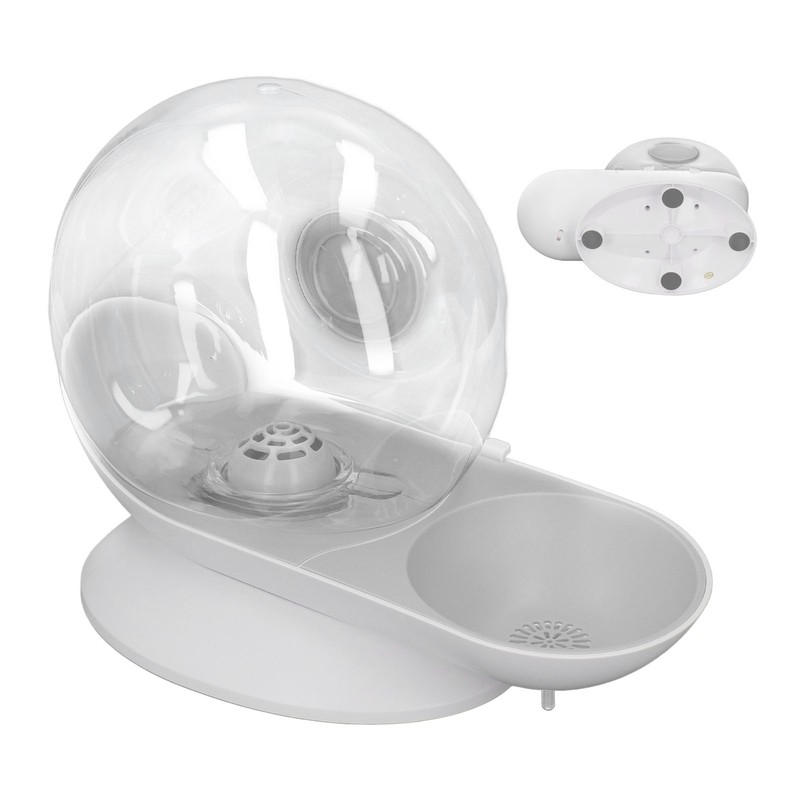 Pet Water Dispenser Snail Shape Automatic Transparent 2.8L Large Capacity
