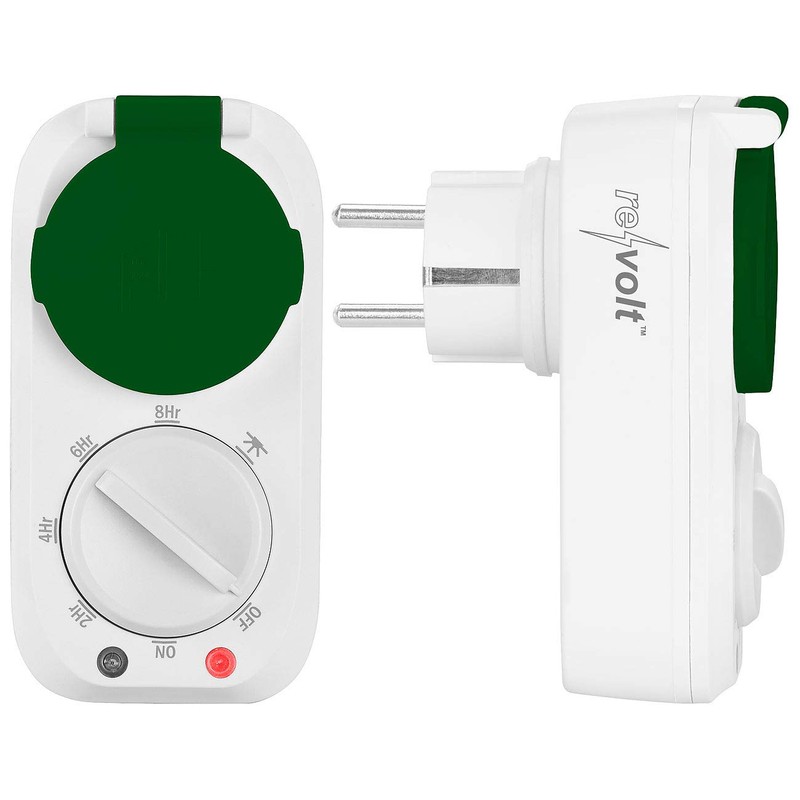 revolt Outdoor Timer: Outdoor Timer with 8-Hour Timer & Light