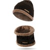 normani Kebili Children's Winter Scarf and Hat Set with Fur
