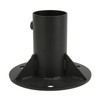 Chain Link Fence Pole Floor Flange, Heavy, Solid Fence Post