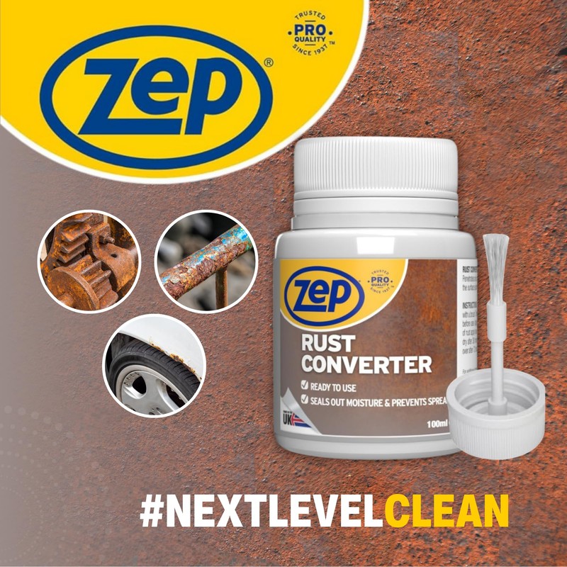 Zep Rust Converter and neutraliser with a brush for easy