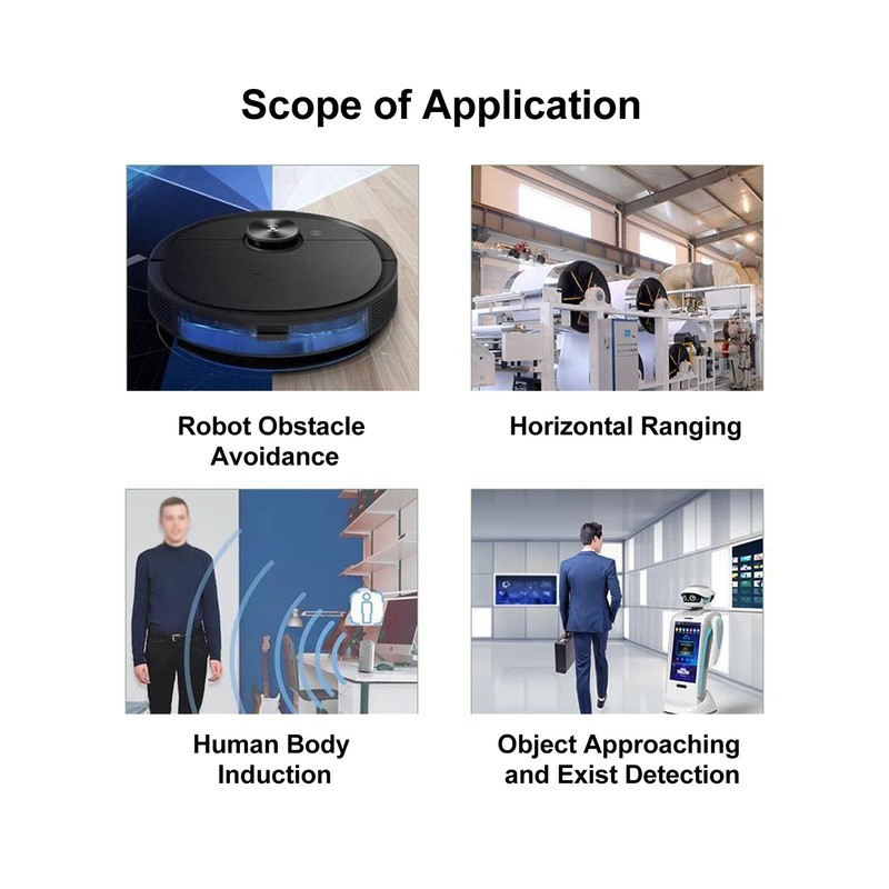 Laser Ranging Sensor Small Blind Area Quick Response IP67 Waterproof