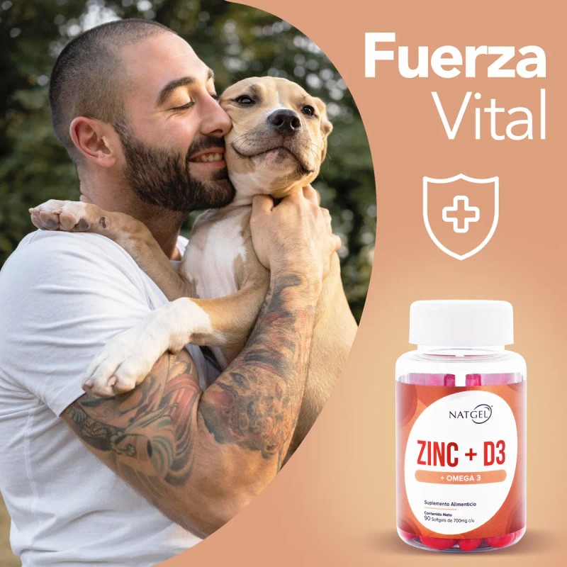 Zinc D3 Con Omega 3 90 Cpsulas De 700 Mg