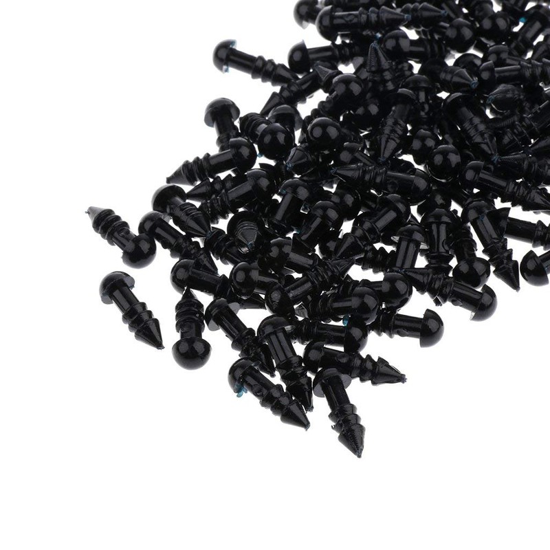 zalati Dolls Noses 100pcs with Thread End Washer Plastic for