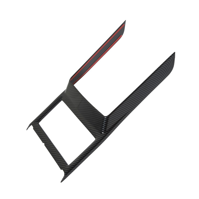 Car Cup Holder Frame Cover Carbon Fiber Pattern High Gloss