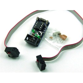 POPESQ® Attiny Board Compatible with Arduino (13, 25, 45, 85) for Breadboard Including ATTINY85-20PU, 20MHz Quartz, 20MHz Resonator, Cable 6-Pin #A2465