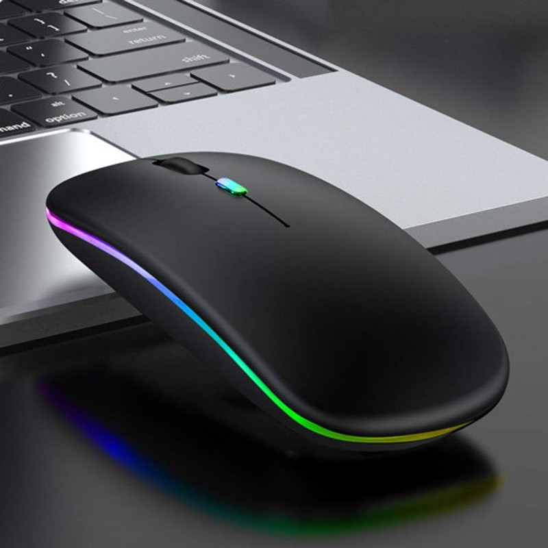S & E TEACHER'S EDITION LED Wireless Mouse, Matte Black,