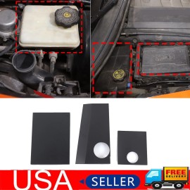 Fuse Box Alternator Cover Crossed For Corvette C7 2014-2019 Black aluminum alloy