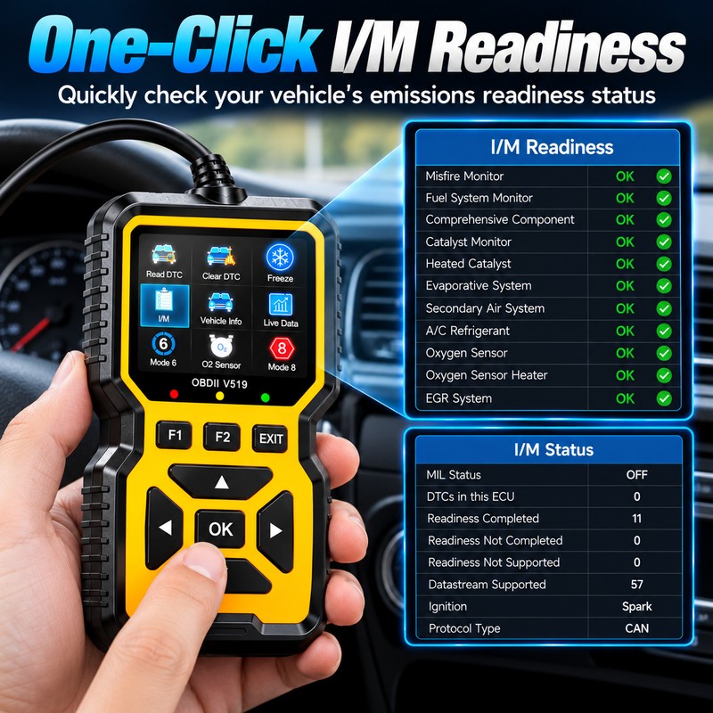 OBD2 Diagnostic Scanner for Vehicle Troubleshooting – Engine Code Reader