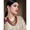 Aheli Indian Traditional Bollywood Kundan Pearl Long Multi Layered Necklace