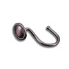 CHICTIE Bronze Shower Curtain Hooks,Oil Rubbed Decorative Shower Rings,Set of
