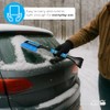 Simply Auto Collapsable Snow Brush, 2-in-1 Telescopic Handle, Ice Scraper