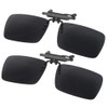 2 Pcs Outdoor Sunglasses Clip On Polarized Sun Glasses Driving