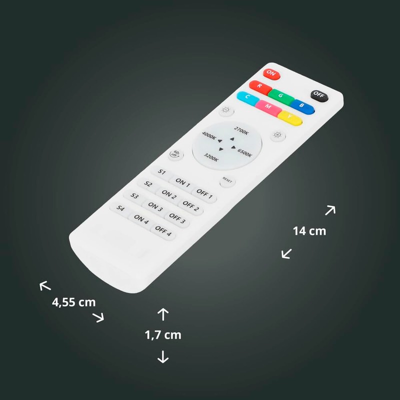 4-Zone Wireless Remote Control with Wall Mount for Alternative Control