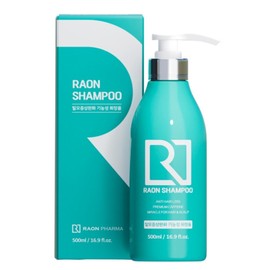 Raon Shampoo RAON Anti-Hair Loss Premium Cateine ​​Shampoo 500ml / 라온샴푸 RAON 안티헤어 로스 프리미엄 카테인 샴푸 500ml