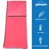gipfelsport Microfibre Fleece Blanket with Sleeping Bag Function, Size 185
