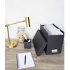 Bigso John Fiberboard Label Frame Desktop File Storage Box -