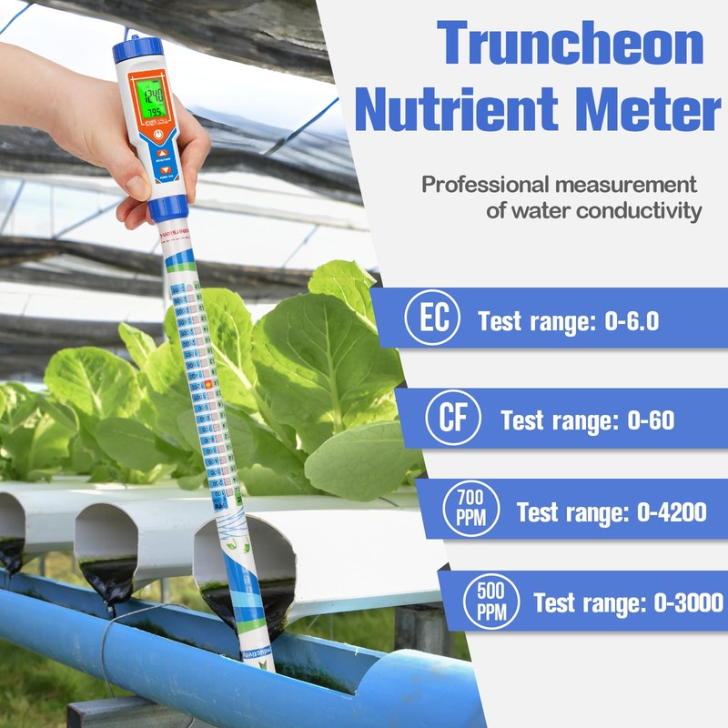 CIZTADA Truncheon Nutrient Meter for Hydroponic Digital Conductivity Tester for