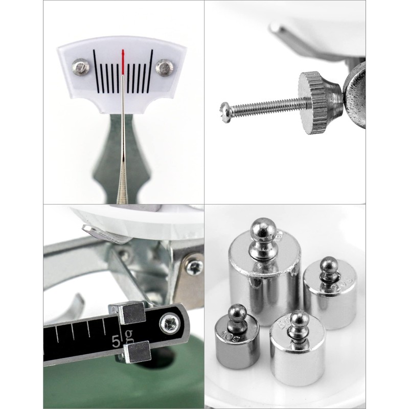 QWORK Balance Scale, 200g / 0.2g, Mini Laboratory Triple Beam