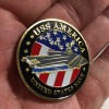 USS America CV-66 Challenge Coin USN-US NAVY INCLUDES 2X2 CASE!