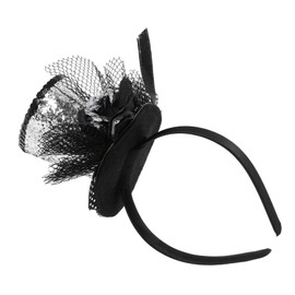 Baluue Glitter Top Hat Headband Sparkly Sequin Party Hat for Year Celebrations Fiesta Photo Props Lightweight Eye Catching Accessories for Themed Events