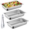 GOMETY Breading Set Stainless Steel 3-Piece 26.5 x 16.5 x