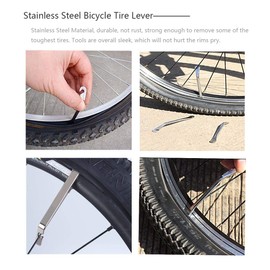 Pack of 2 Bicycle Inner Tubes with 3 Tyre Spoons Iron Tyre Lever, 12" 14" 16" 18" 20" 22" 24" 26" Bicycle Inner Tube Tyre Road MTB Bicycle Inner Tube Anti Puncture Tube (12")