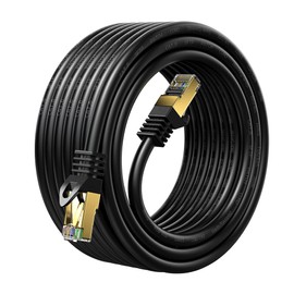Qxcynsef 295FT Outdoor Cat 6 Ethernet Patch Cable,Cat6 Internet 26AWG Heavy Speed-Duty LAN RJ45 Networking Shielded-SFTP-550-Mhz Waterproof Direct Burial Long Network Cord 90M