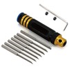 fieldlabo Sujibori Chisel Tool Set for Gunpla, 7 Size Blades