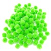 Wedding Touches Green 10mm Glitter Mini Pom Poms Small Fluffy