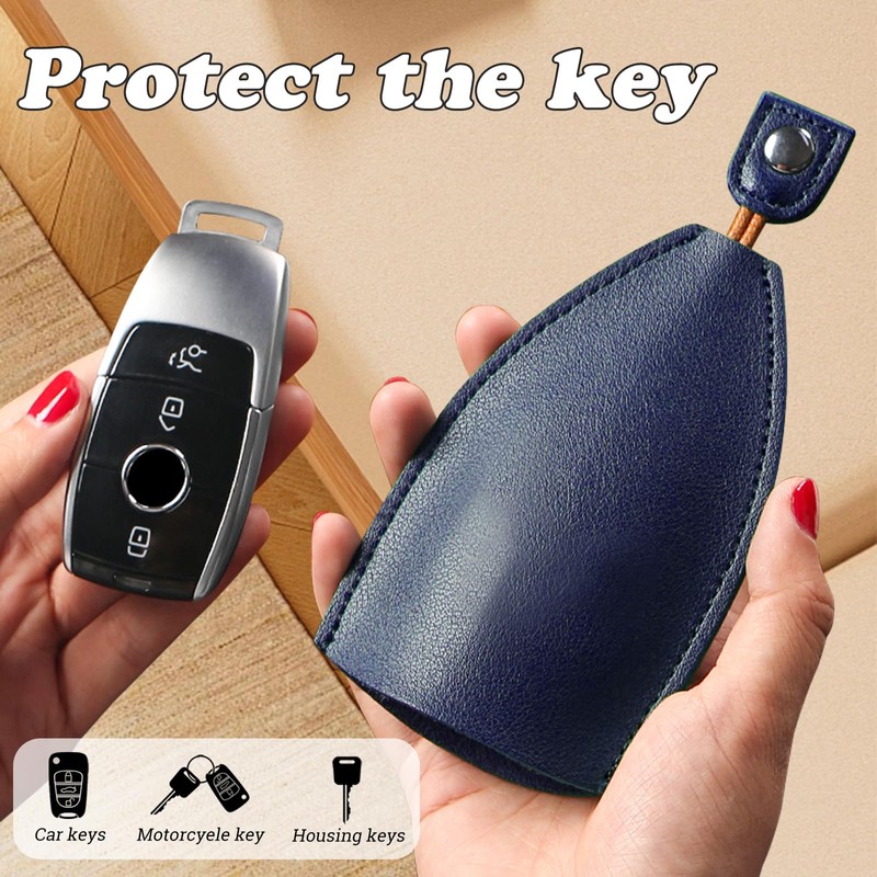AdiStylinno 4 Pcs Car Key Cases, Creative Pull Out Key
