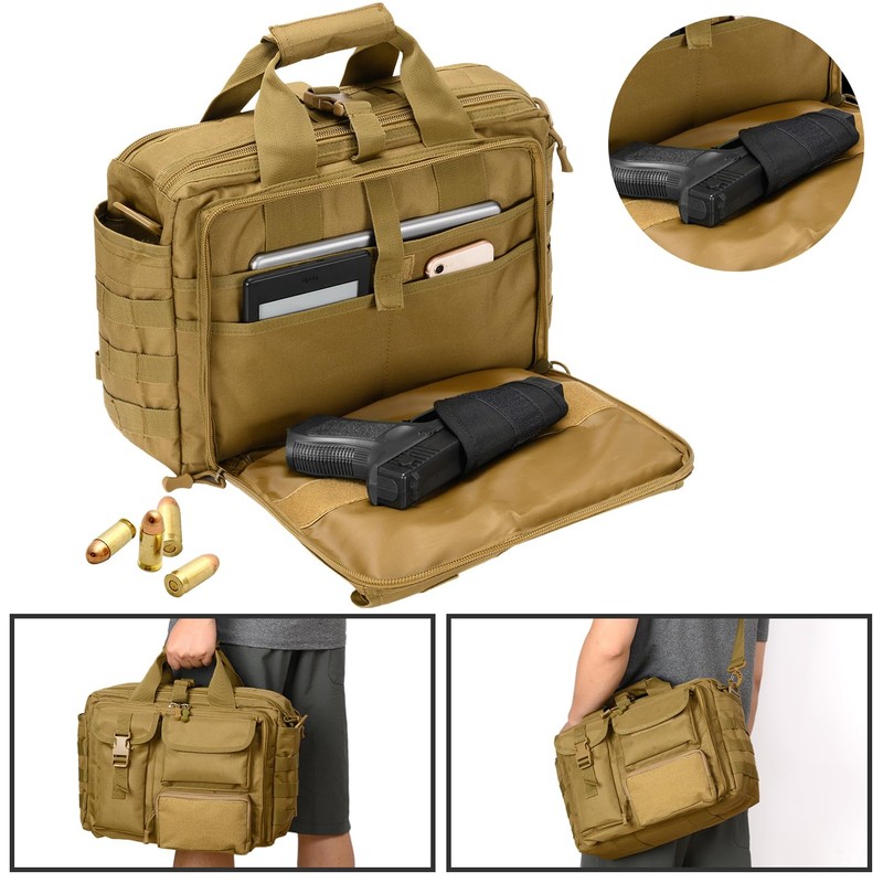 Stypos Tactical Messenger Bag,14inch/15.6inch/17.3inch Briefcase for Man Military Laptop Bag,