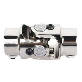 cciyu 11/16"-36 Spline * 3/4" DD Chrome Steering joints Single U-Joint Shaft 83mm(3-1/4")