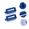 IWOWHERO 2pcs Heavy Duty Scrub Brush with Comfort Grip Handheld
