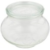 Marks International WE-901 WECK Glass Storage Container, Deco Shape, 19.7