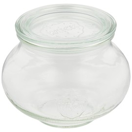 Marks International WE-901 WECK Glass Storage Container, Deco Shape, 19.7 fl oz (550 ml)