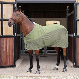 Shires Tempest Original Fleece/Mesh Cooler Rug - Khaki 5ft9