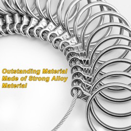 JAZORR Ring Sizer Measuring Tool Kit, Finger Measure Size, A-Z Ring Measurement Tool