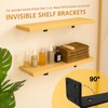 Floating Shelf Bracket 6 Inch of 4 Pack Heavy Duty