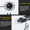 FUNTOCA 1600X Microscopio Digital USB, 8 LED Cámara de Endoscopio