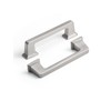 SORWDUERM 5 Pack Brushed Nickel Cabinet Pulls Square 3"(76mm) Hole