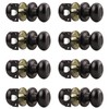 Gobrico 8 Pack Passage Door Knobs Oil Rubbed Bronze Egg