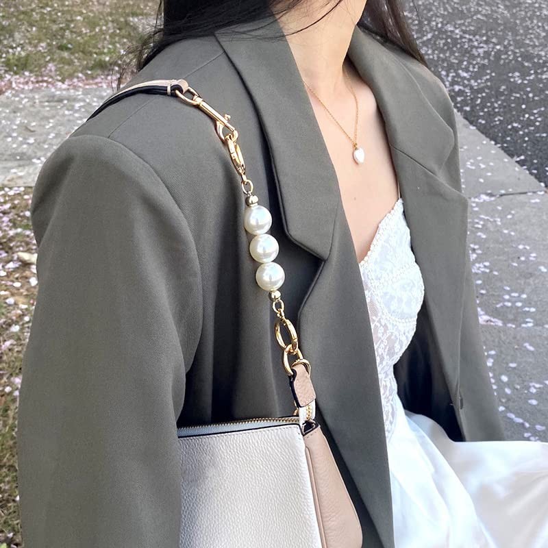 BetterJonny 3 Colors Pearl Bag Chain, 5.1 inches (13 cm),