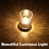 LUSHARBOR Battery Operated Lamp with Timer, Small Decorative Table Lamp