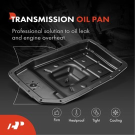 A-Premium Transmission Oil Pan with Drain Plug Compatible with Ford 6R80 6-Speed Automatic Trans & Expedition 2011-2017 & F-150 2011-2018 & Mustang 2011-2017 & Lincoln Navigator 2011-2017