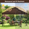 10x10 Canopy Replacement top Double Tiered Polyester Replacement Canopy for