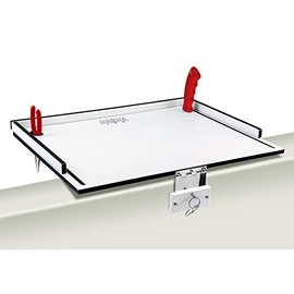 MAGMA Products, T10-310B Econo Mate Bait and Filet Table, White/Black, 20-Inch