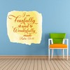 Family Fearfully and Wonderfully Made Empowering Quote Wall Decal Decoration