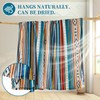 Qucover Ultra Soft Throws for Sofa Large, Blue Stripe Comfy