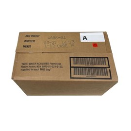 Wornick Meals Ready to Eat, 2027 Inspection Random case Date or Better, Emergency Food Supply, Survival Camping Outdoor Meals 12 Pack (A Case, 1, Count)